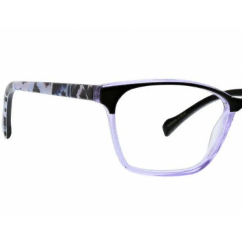 NWT Vera Bradley Dylan Plum Pansies 4715 47mm New Eyeglasses